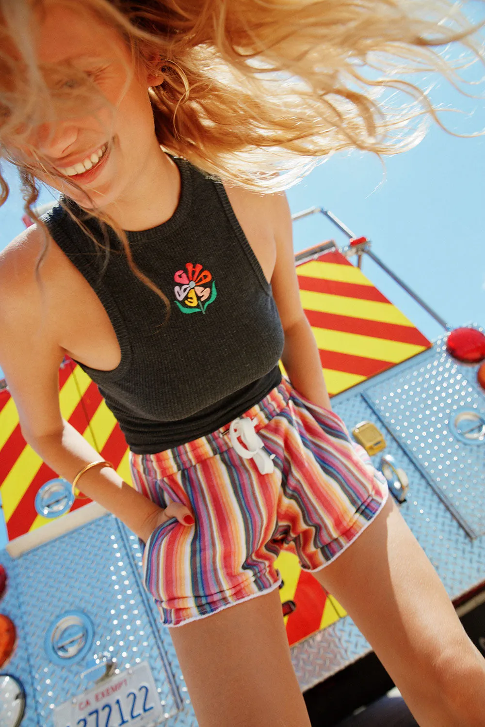Palms Short - Horizon Stripe