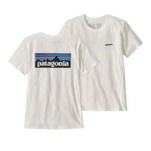 Patagonia Women's P-6 Logo Organic Crew T-shirt - WHI 38587