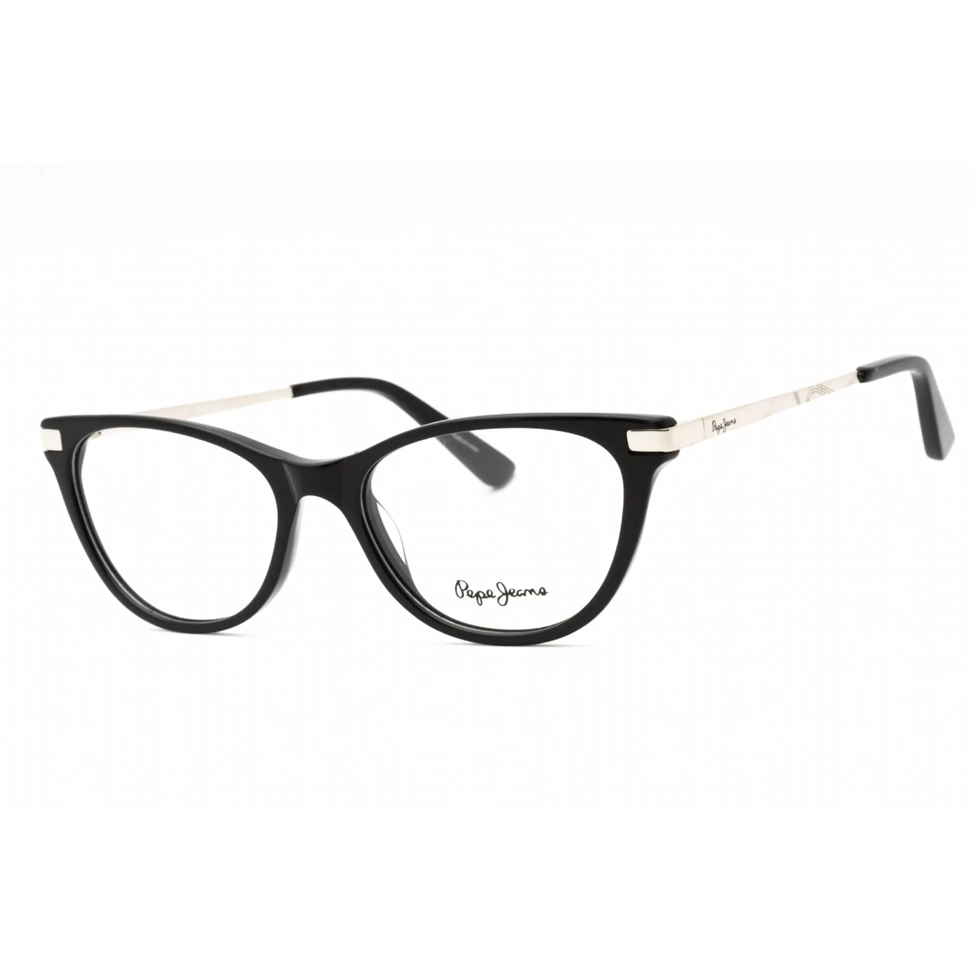 Pepe Jeans Women's Eyeglasses - Black Plastic Cat Eye Full Rim Frame | PJ3426 C1