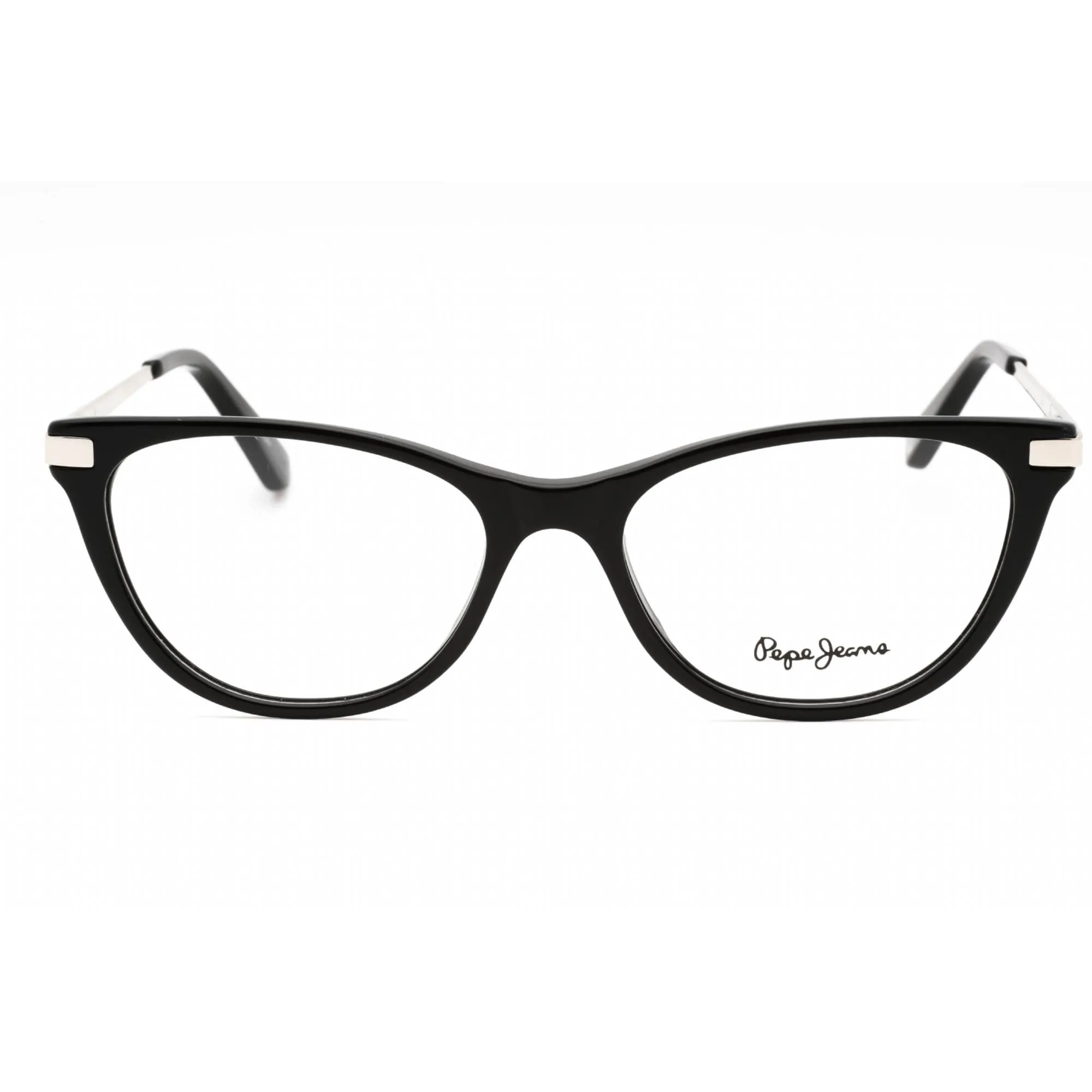 Pepe Jeans Women's Eyeglasses - Black Plastic Cat Eye Full Rim Frame | PJ3426 C1