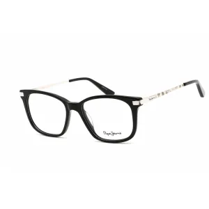 Pepe Jeans Women's Eyeglasses - Clear Demo Lens Black Plastic Square Frame | PJ3430 C1