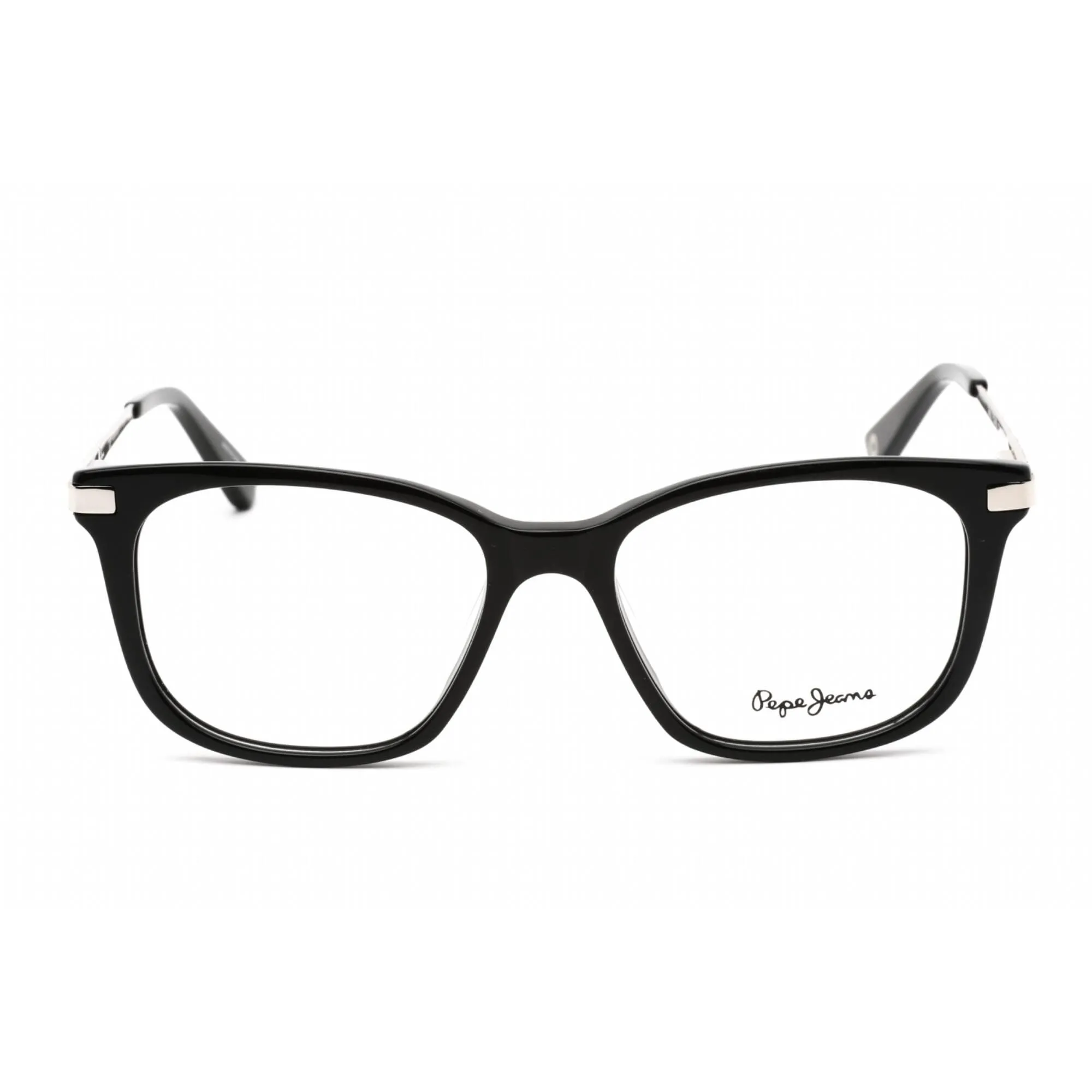 Pepe Jeans Women's Eyeglasses - Clear Demo Lens Black Plastic Square Frame | PJ3430 C1