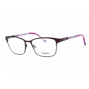 Pepe Jeans Women's Eyeglasses - Full Rim Purple Metal Rectangular Frame | PJ1275 C2