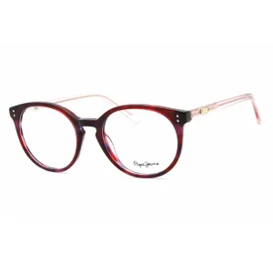 Pepe Jeans Women's Eyeglasses - Full Rim Shiny Red Havana Plastic Frame | PJ3475 C6