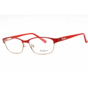 Pepe Jeans Women's Eyeglasses - Red Metal Rectangular Full Rim Frame | PJ1143 C3