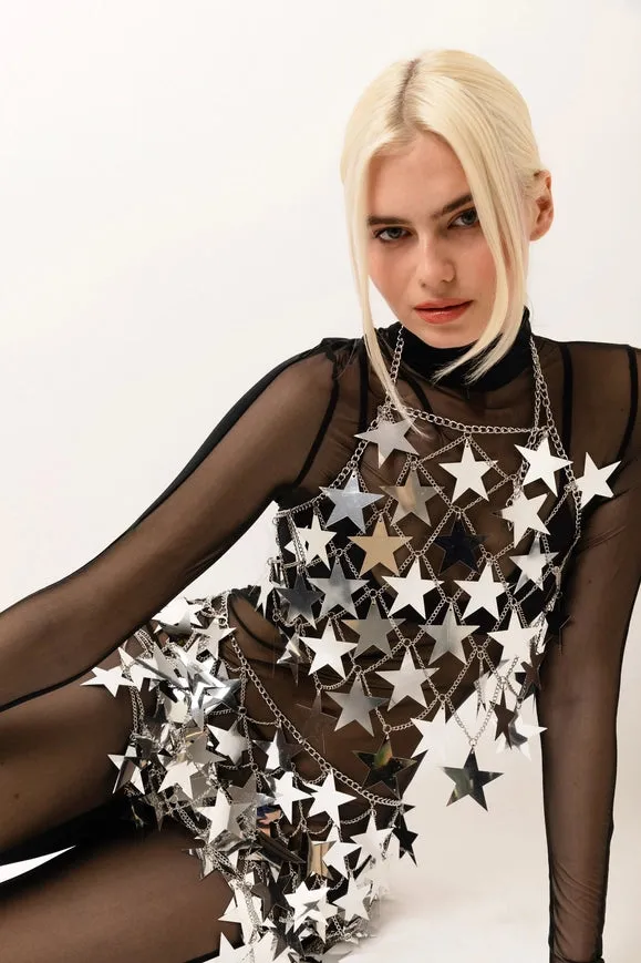 Phoenix Star Disc Sequin Set (Top & Skirt)