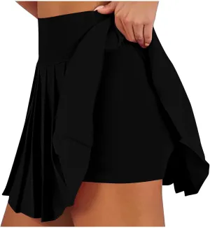 Pleated High Waisted Skirt for Women Girls Dressy Casual High Waisted Golf Tennis Skorts Summer Y2K Clothes