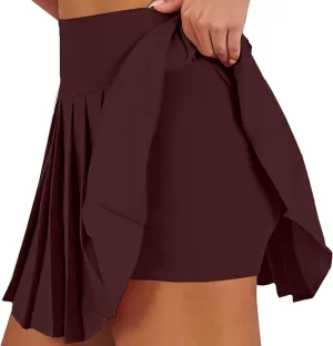 Pleated High Waisted Skirt for Women Girls Dressy Casual High Waisted Golf Tennis Skorts Summer Y2K Clothes
