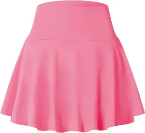 Pleated Skirts for Women High Waist Golf Skirt with Pockets Inner Shorts Tennis Skorts Workout Running Mini Skirt