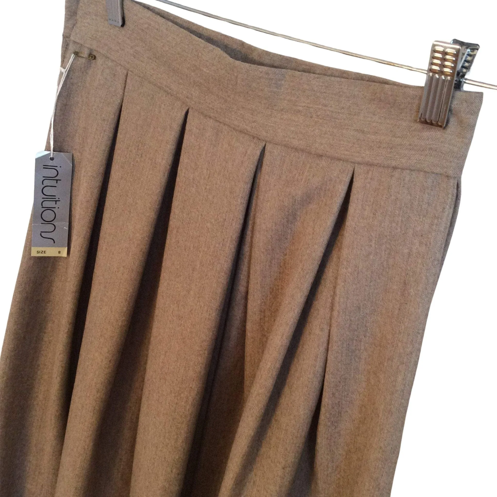 Pleated Wool Skirt