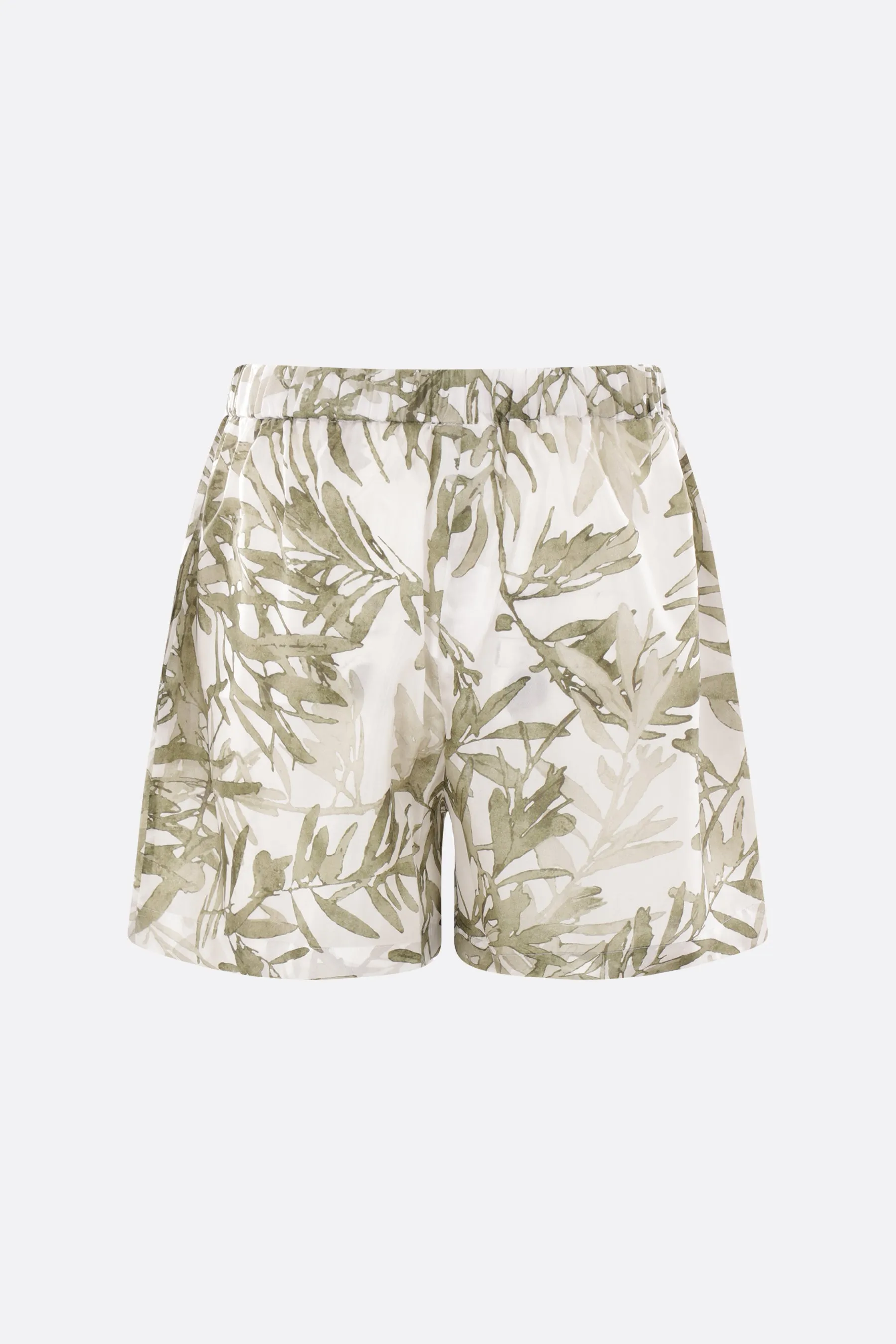 Printed Silk Shorts