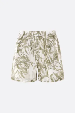 Printed Silk Shorts