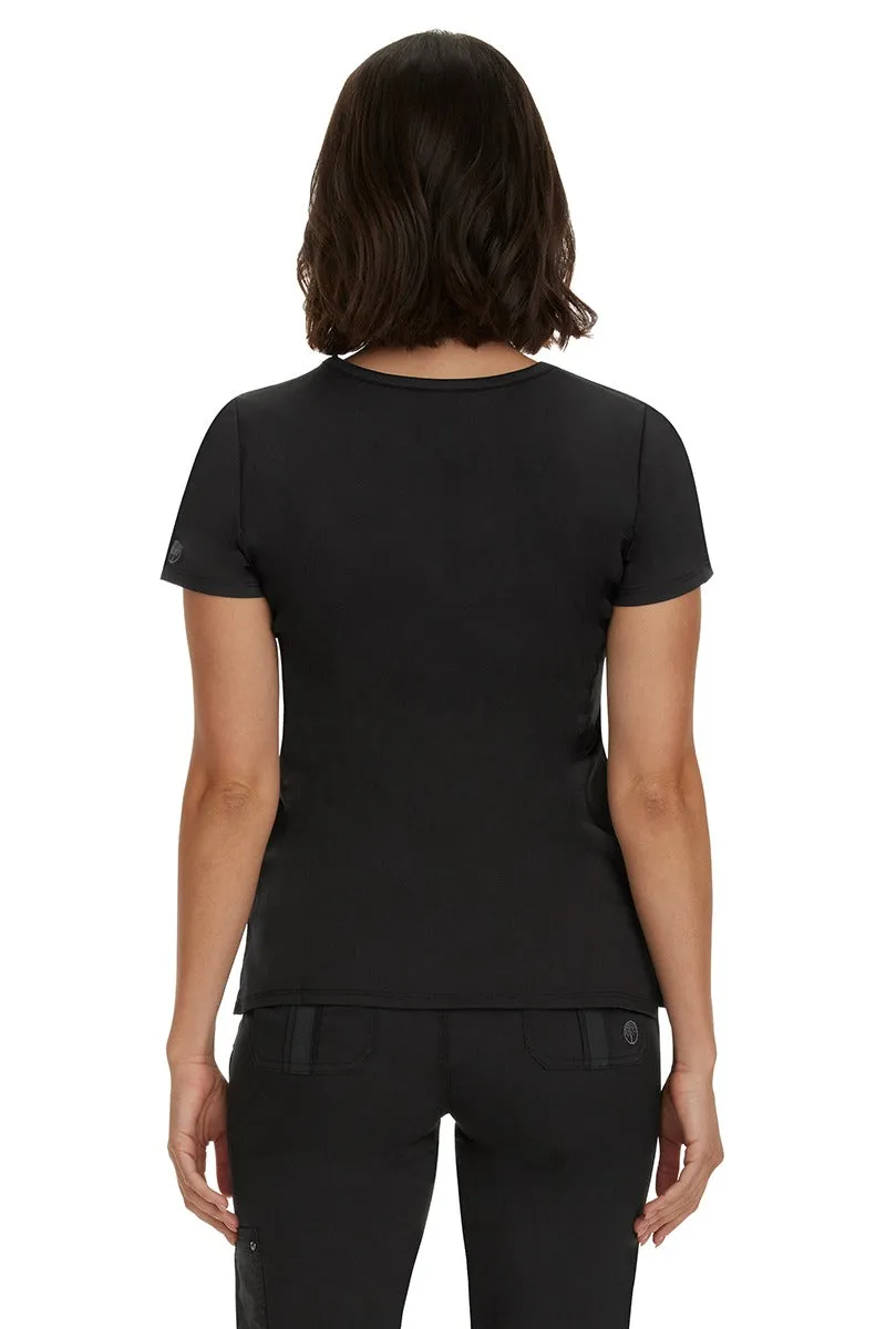 Purple Label Women's Yoga Scrub Set | Black