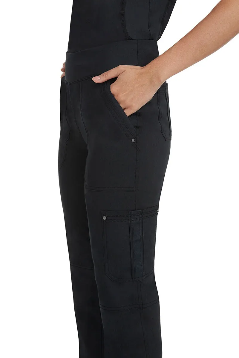 Purple Label Women's Yoga Scrub Set | Black