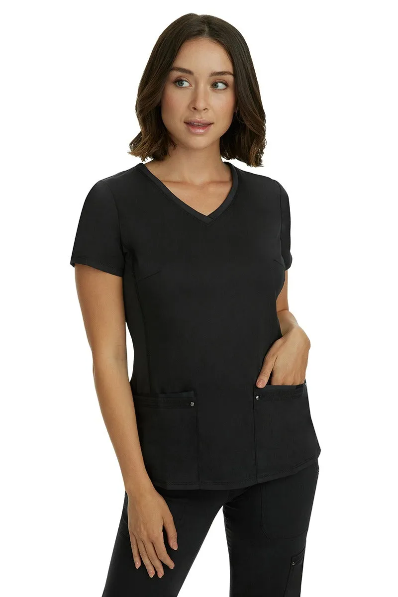 Purple Label Women's Yoga Scrub Set | Black