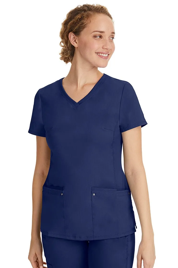 Purple Label Women's Yoga Scrub Set | Navy Blue