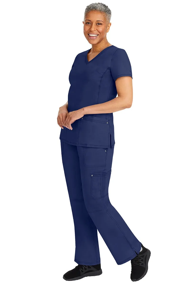 Purple Label Women's Yoga Scrub Set | Navy Blue