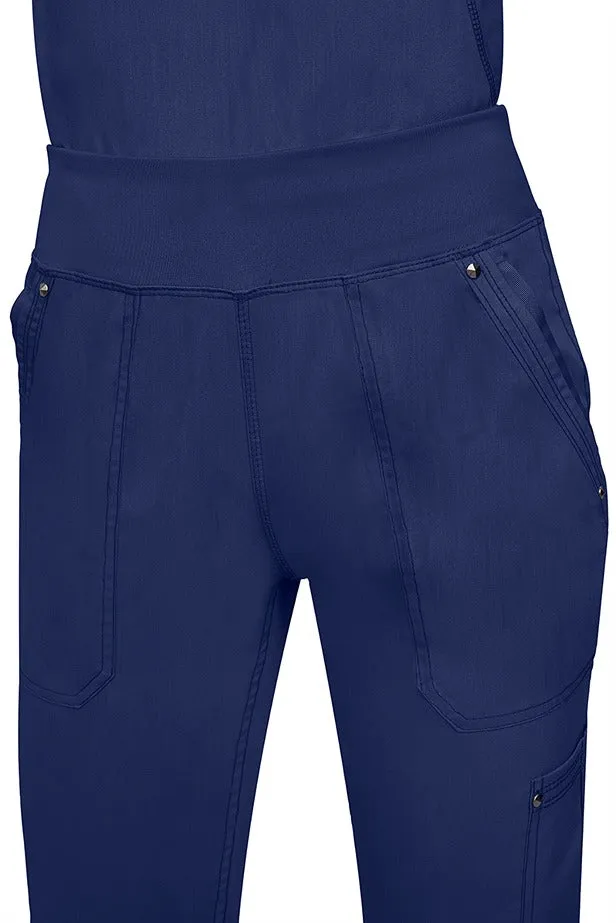 Purple Label Women's Yoga Scrub Set | Navy Blue