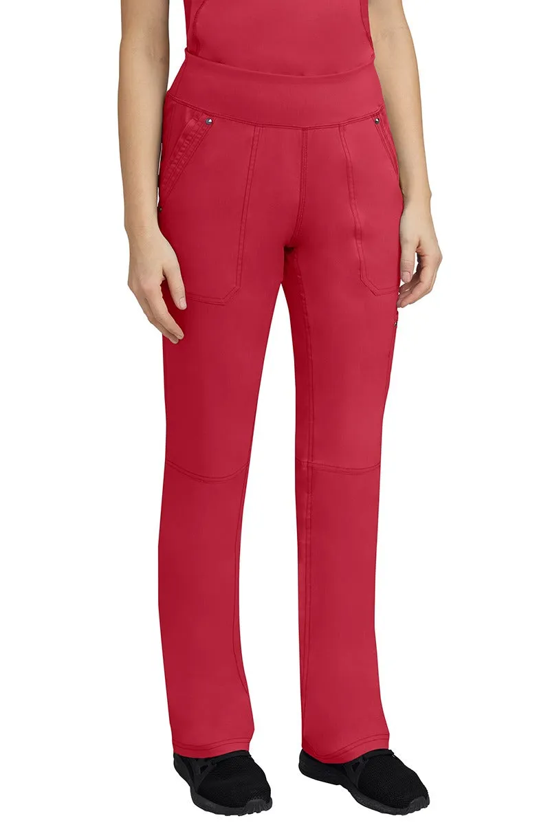 Purple Label Women's Yoga Scrub Set | Red