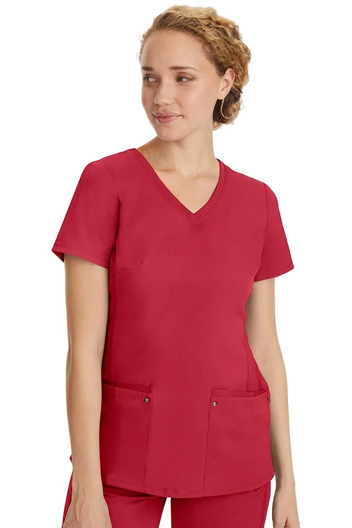 Purple Label Women's Yoga Scrub Set | Red