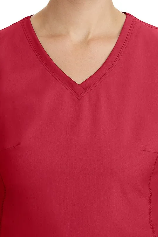 Purple Label Women's Yoga Scrub Set | Red