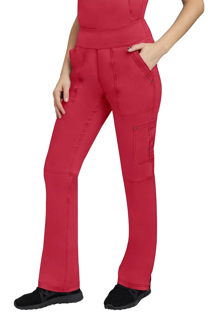 Purple Label Women's Yoga Scrub Set | Red