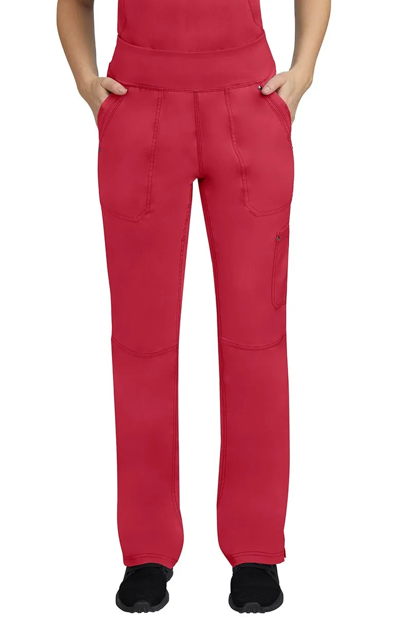 Purple Label Women's Yoga Scrub Set | Red