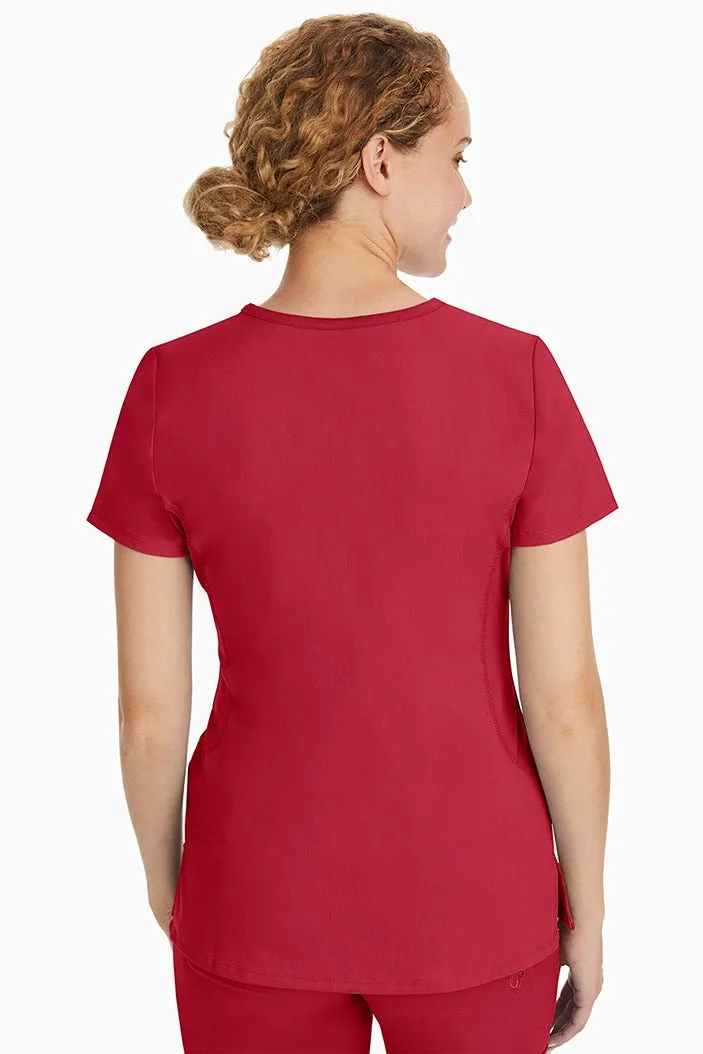 Purple Label Women's Yoga Scrub Set | Red