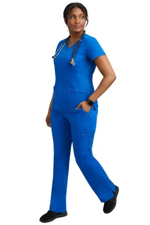 Purple Label Women's Yoga Scrub Set | Royal Blue