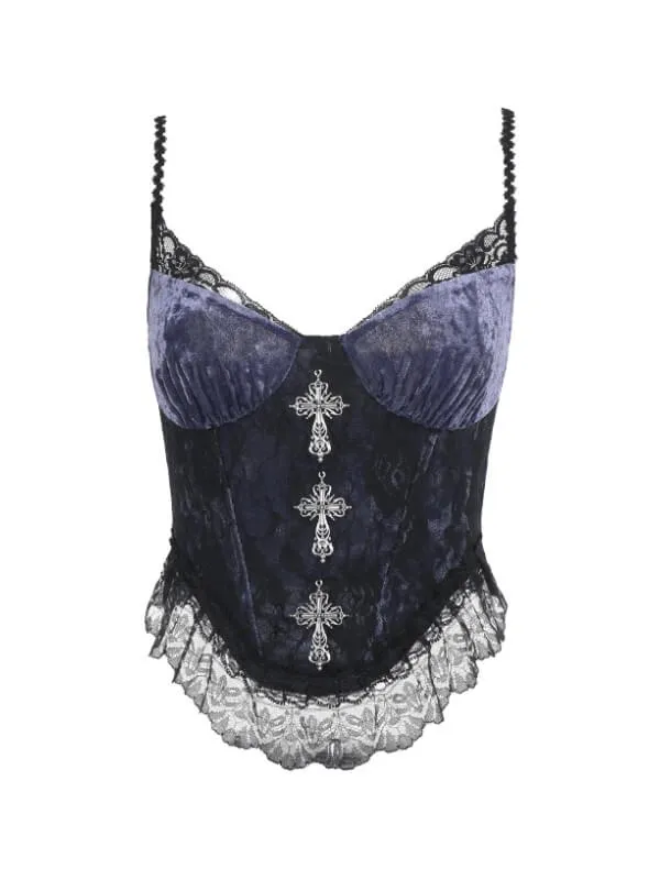 Purple vintage goth camisole