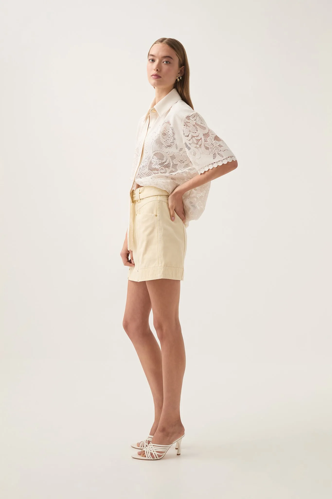 Ray Denim Mini Skirt
