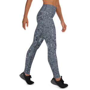 Recursia Alchemical Vision I Vision Yoga Leggings In Blue
