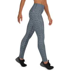Recursia Contemplative Jaguar I Yoga Leggings In Blue