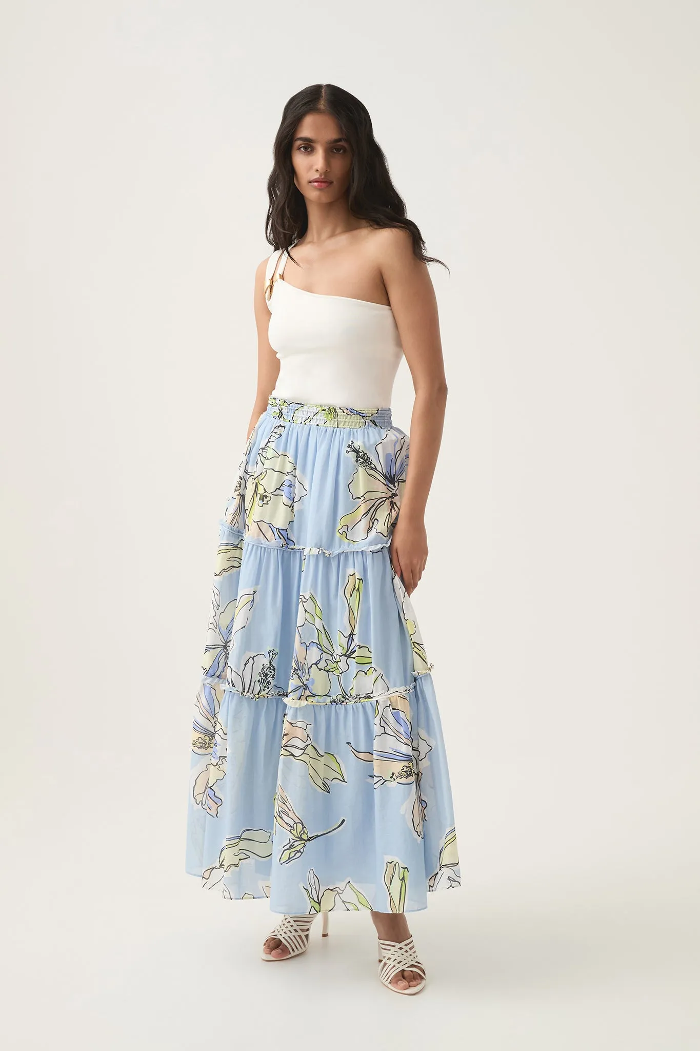 Romantica Voile Midi Skirt