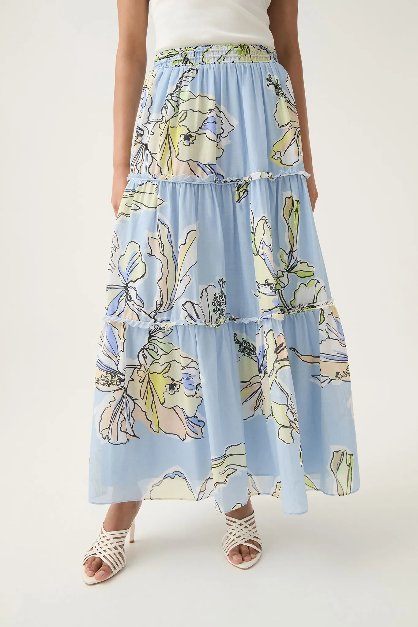 Romantica Voile Midi Skirt