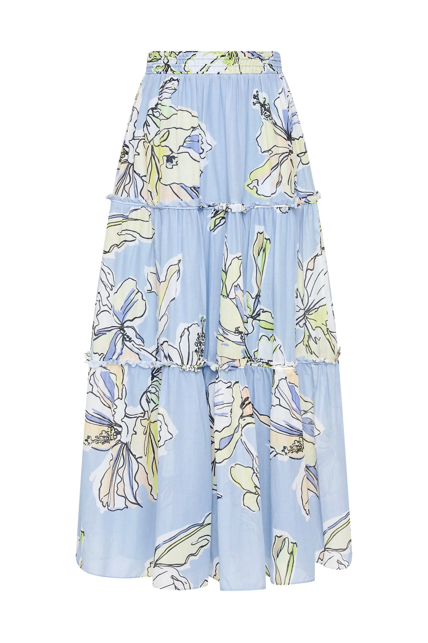 Romantica Voile Midi Skirt