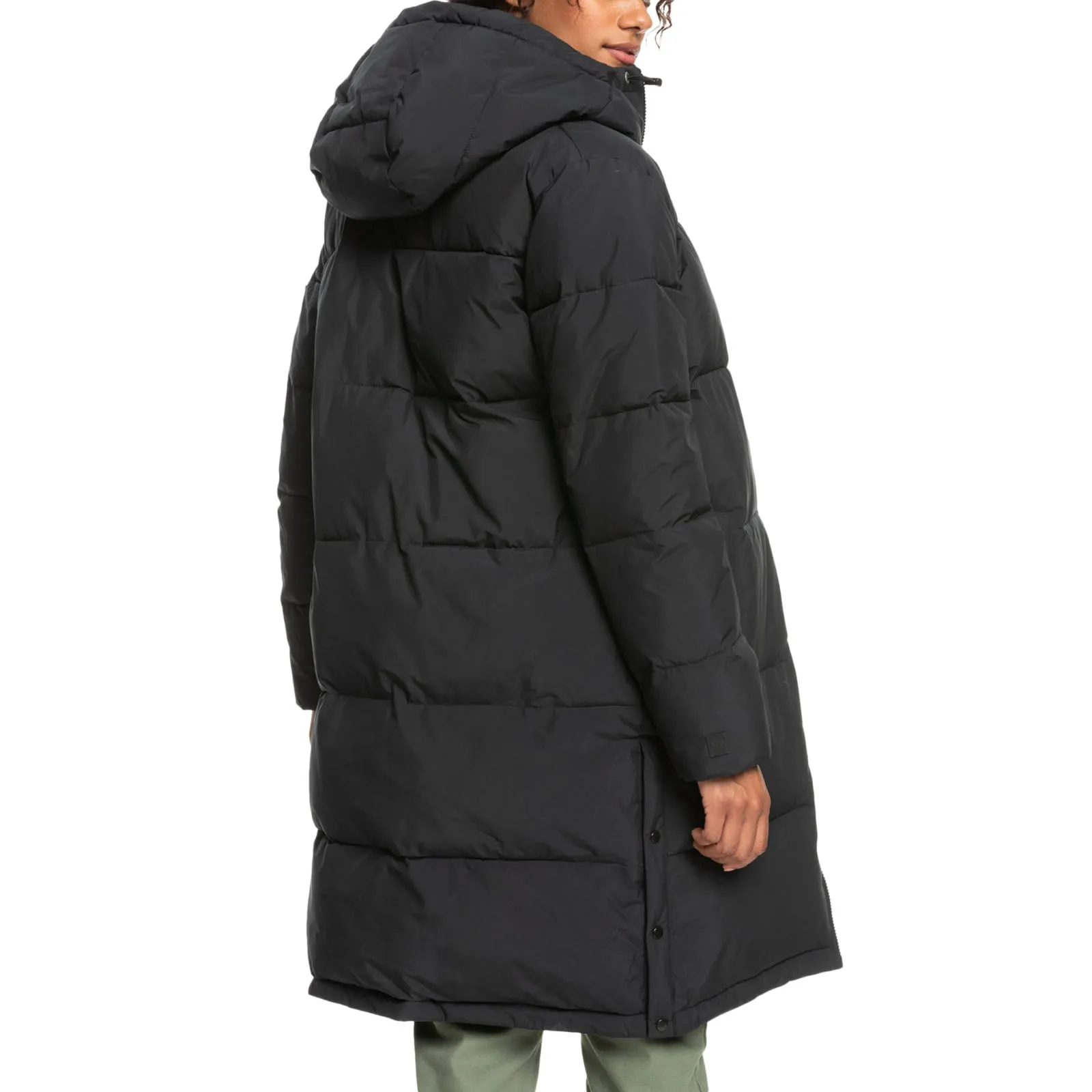 Roxy Womens Test of Time Hooded Long Line Padded Jacket