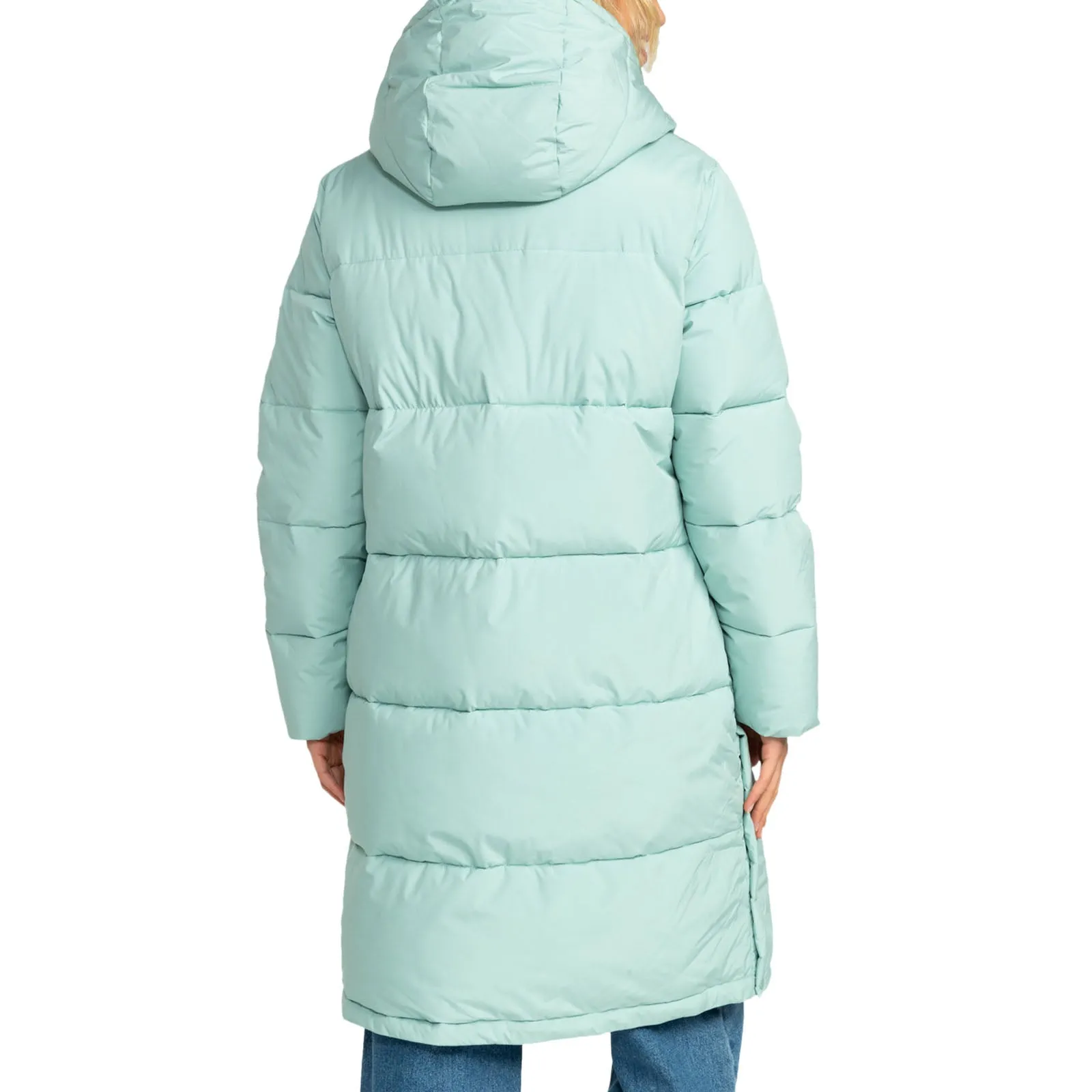 Roxy Womens Test of Time Hooded Long Line Padded Jacket
