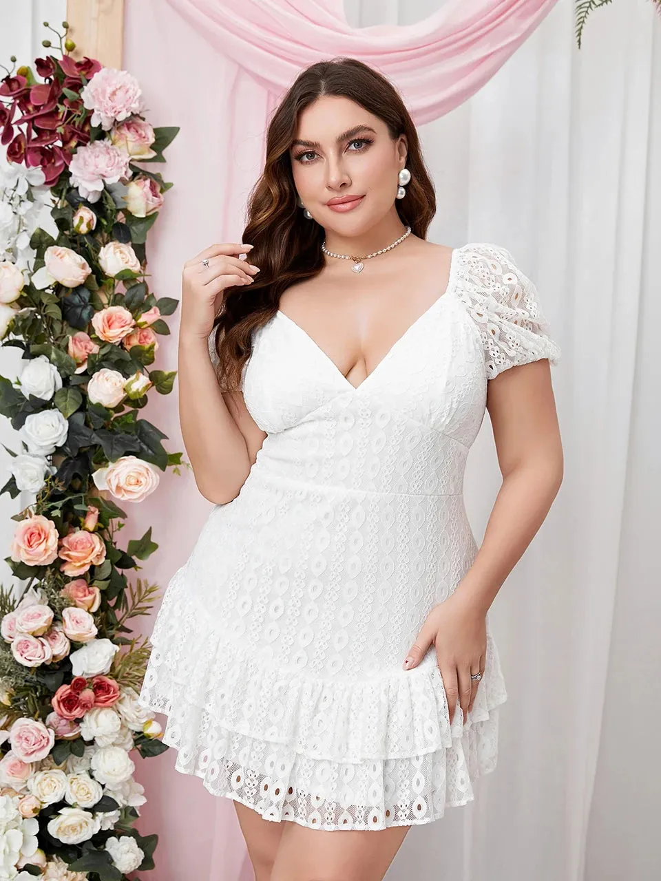 Ruffle Hem Sweet Cake Dress
