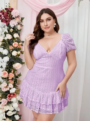 Ruffle Hem Sweet Cake Dress