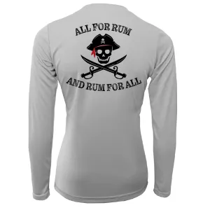 Saltwater Born "All for Rum and Rum for All" Women's Long Sleeve UPF 50  Dry-Fit Shirt