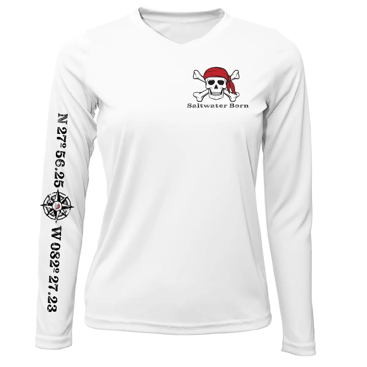 Saltwater Born "All for Rum and Rum for All" Women's Long Sleeve UPF 50  Dry-Fit Shirt
