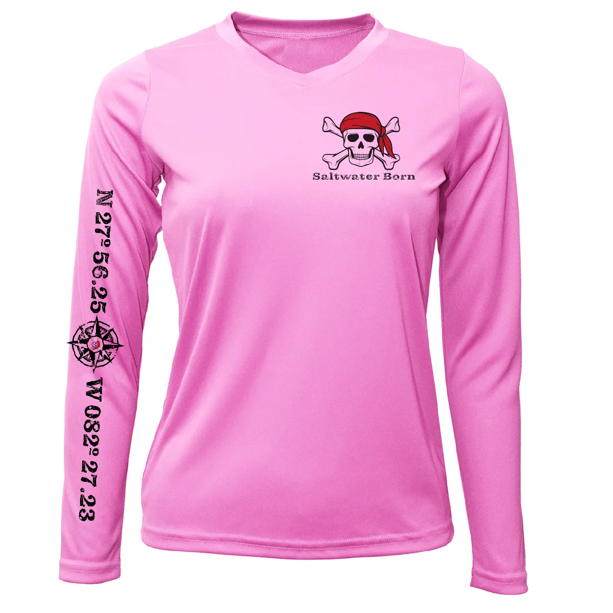 Saltwater Born "All for Rum and Rum for All" Women's Long Sleeve UPF 50  Dry-Fit Shirt