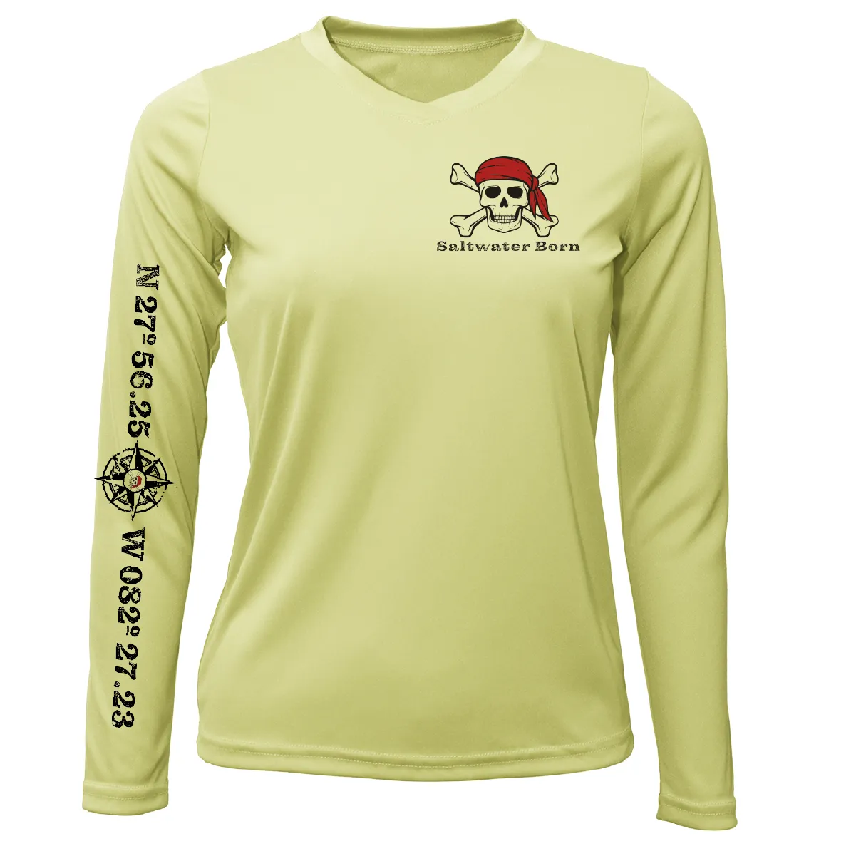 Saltwater Born "All for Rum and Rum for All" Women's Long Sleeve UPF 50  Dry-Fit Shirt
