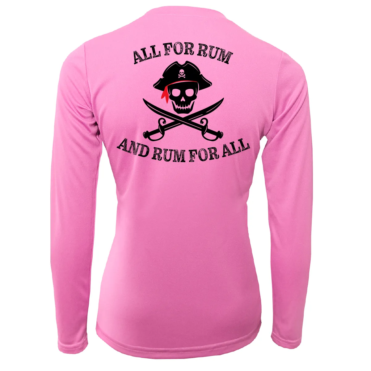 Saltwater Born "All for Rum and Rum for All" Women's Long Sleeve UPF 50  Dry-Fit Shirt