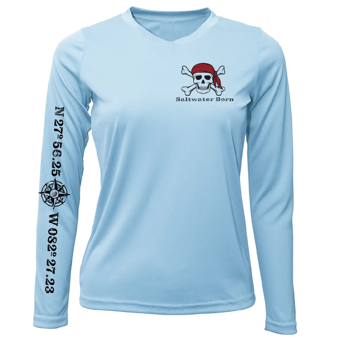 Saltwater Born "All for Rum and Rum for All" Women's Long Sleeve UPF 50  Dry-Fit Shirt