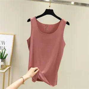 Seamless Tank Top Women Summer Thin Modal Loose Plus Size Tank Top