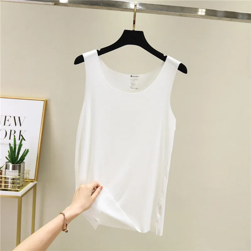 Seamless Tank Top Women Summer Thin Modal Loose Plus Size Tank Top