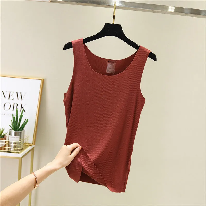 Seamless Tank Top Women Summer Thin Modal Loose Plus Size Tank Top