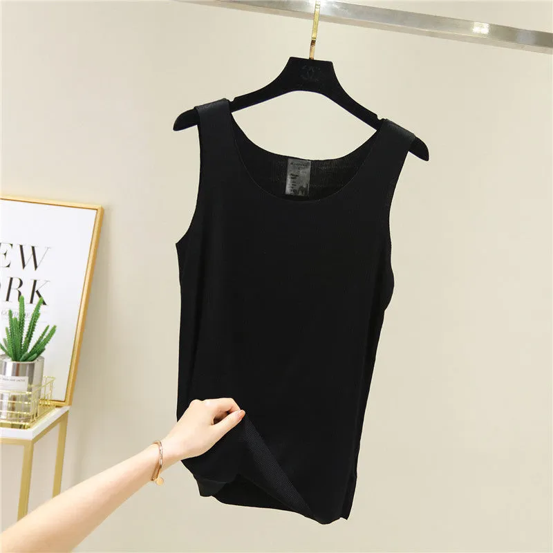Seamless Tank Top Women Summer Thin Modal Loose Plus Size Tank Top